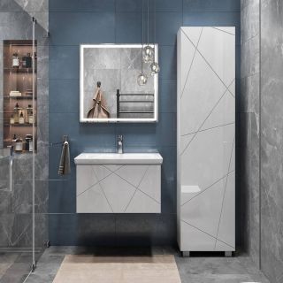 Тумба под раковину подвесная Vigo Geometry 033 60 см белый